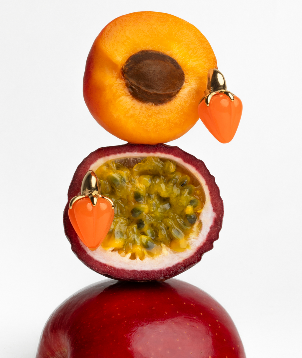 Brazilian Caju Stud Earrings