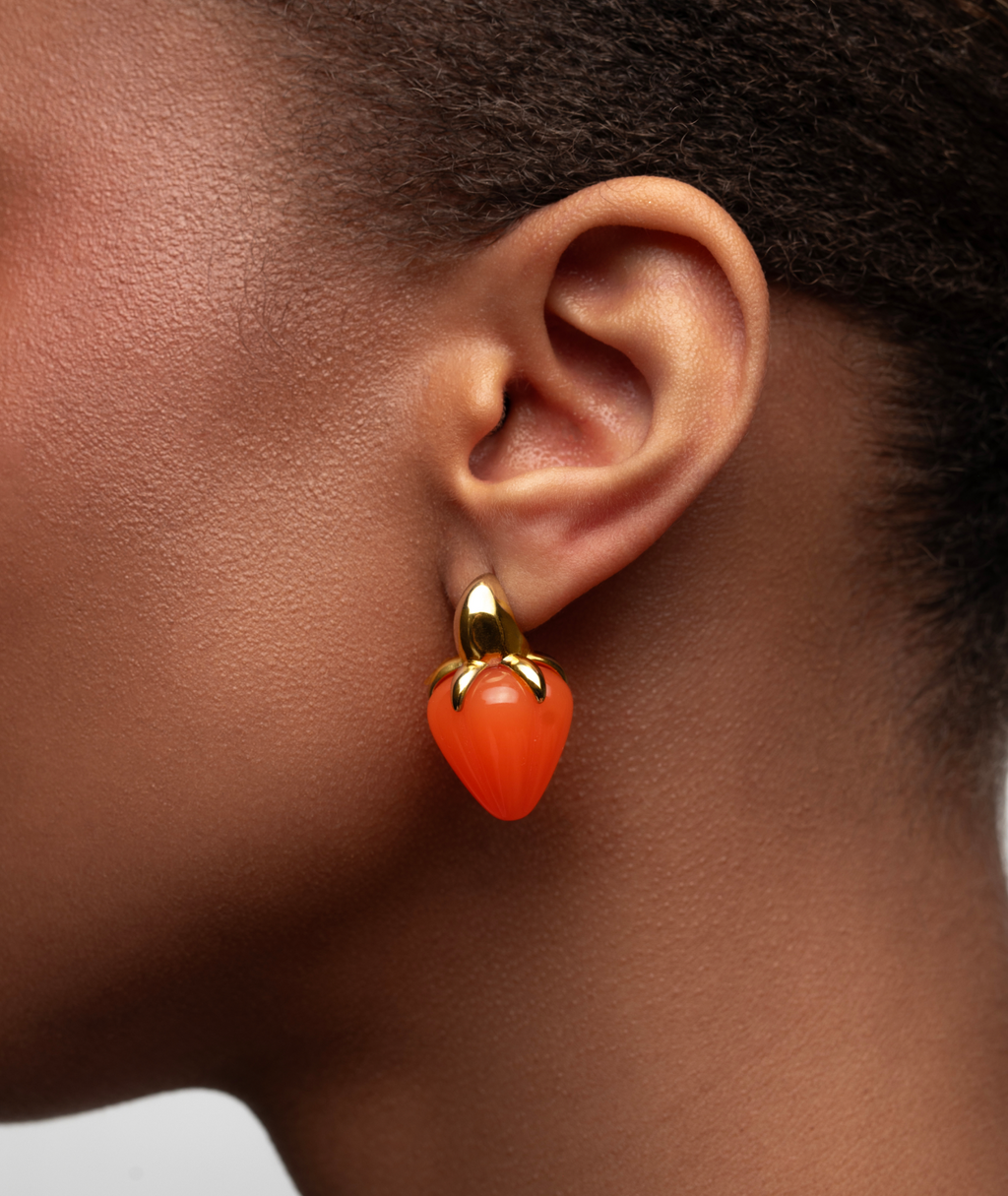 Brazilian Caju Stud Earrings