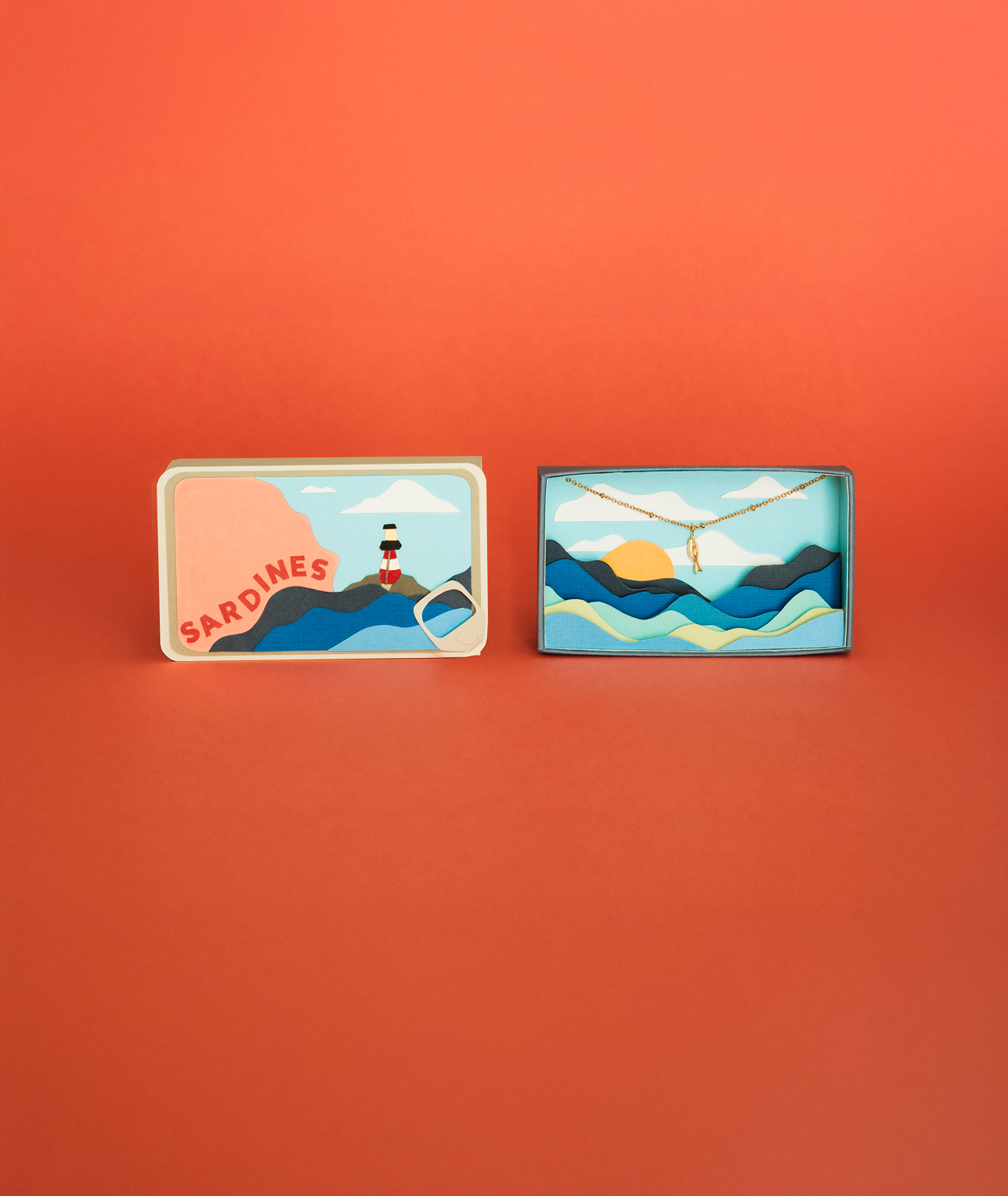 Sardine Pendant Necklace