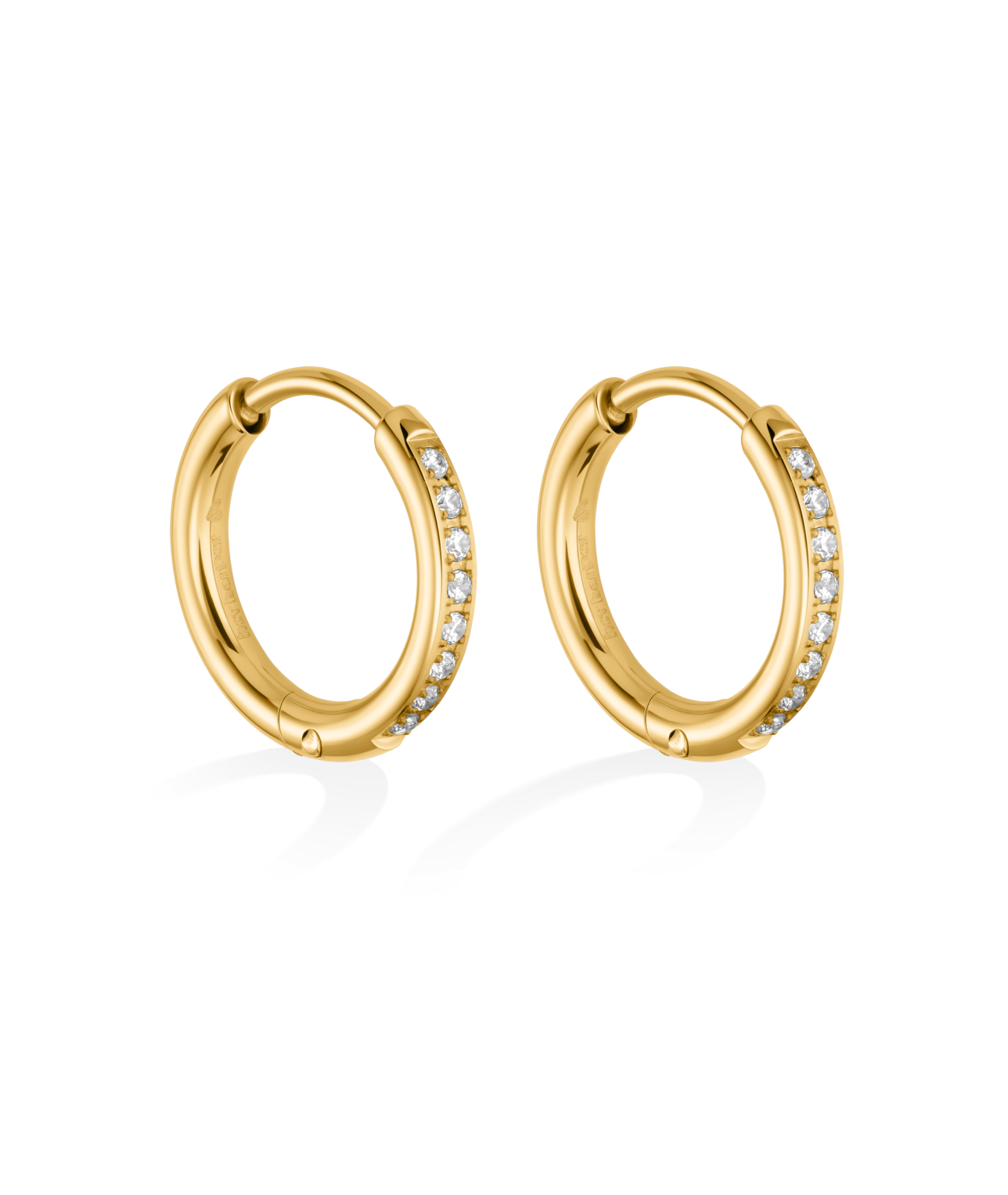 Crystal Huggie Hoop Earrings