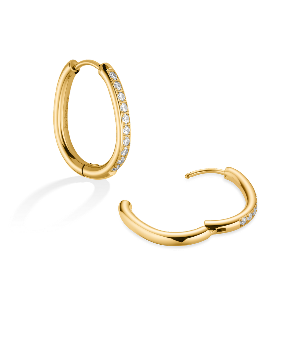 Crystal Hoop Earrings