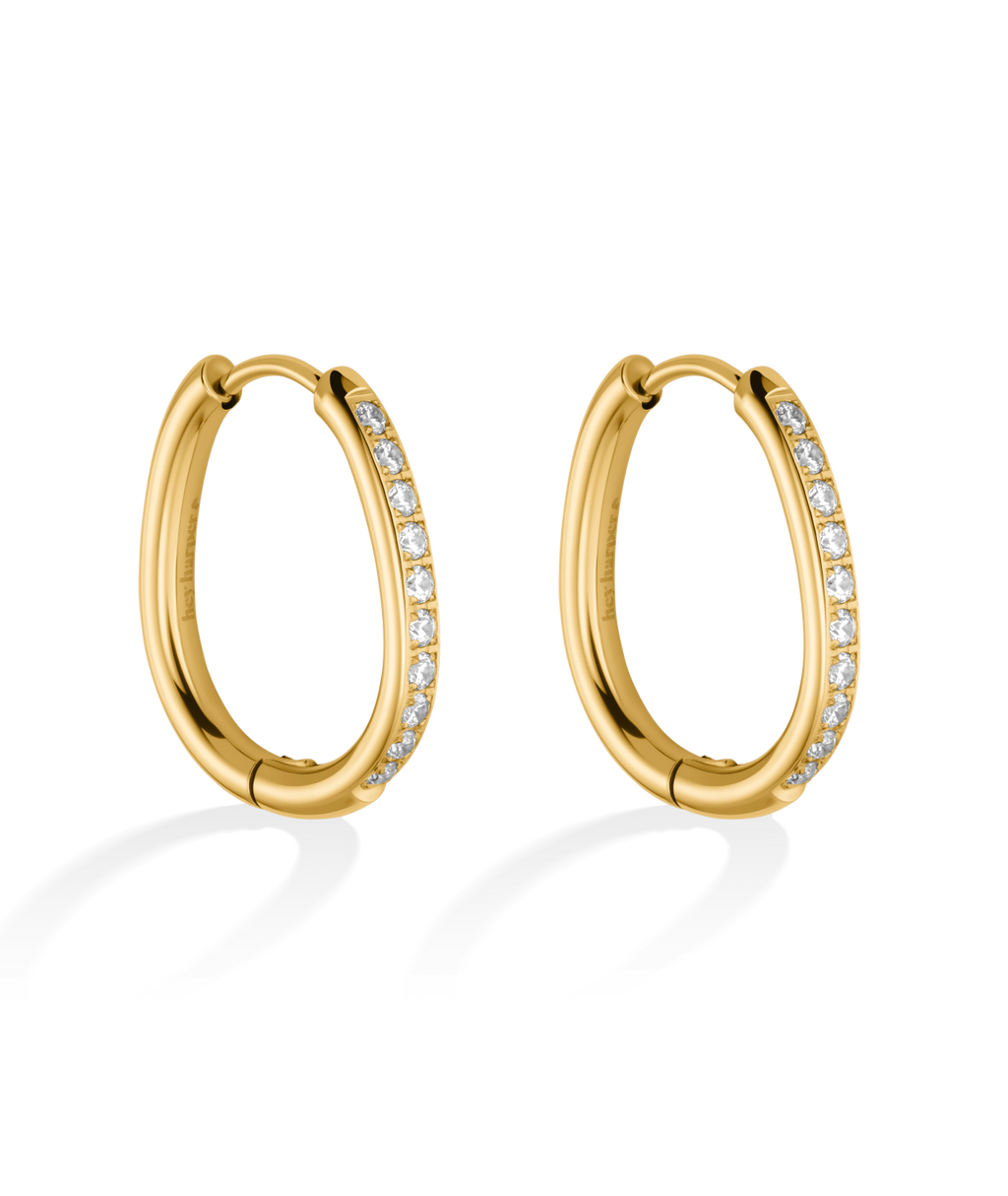 Crystal Hoop Earrings