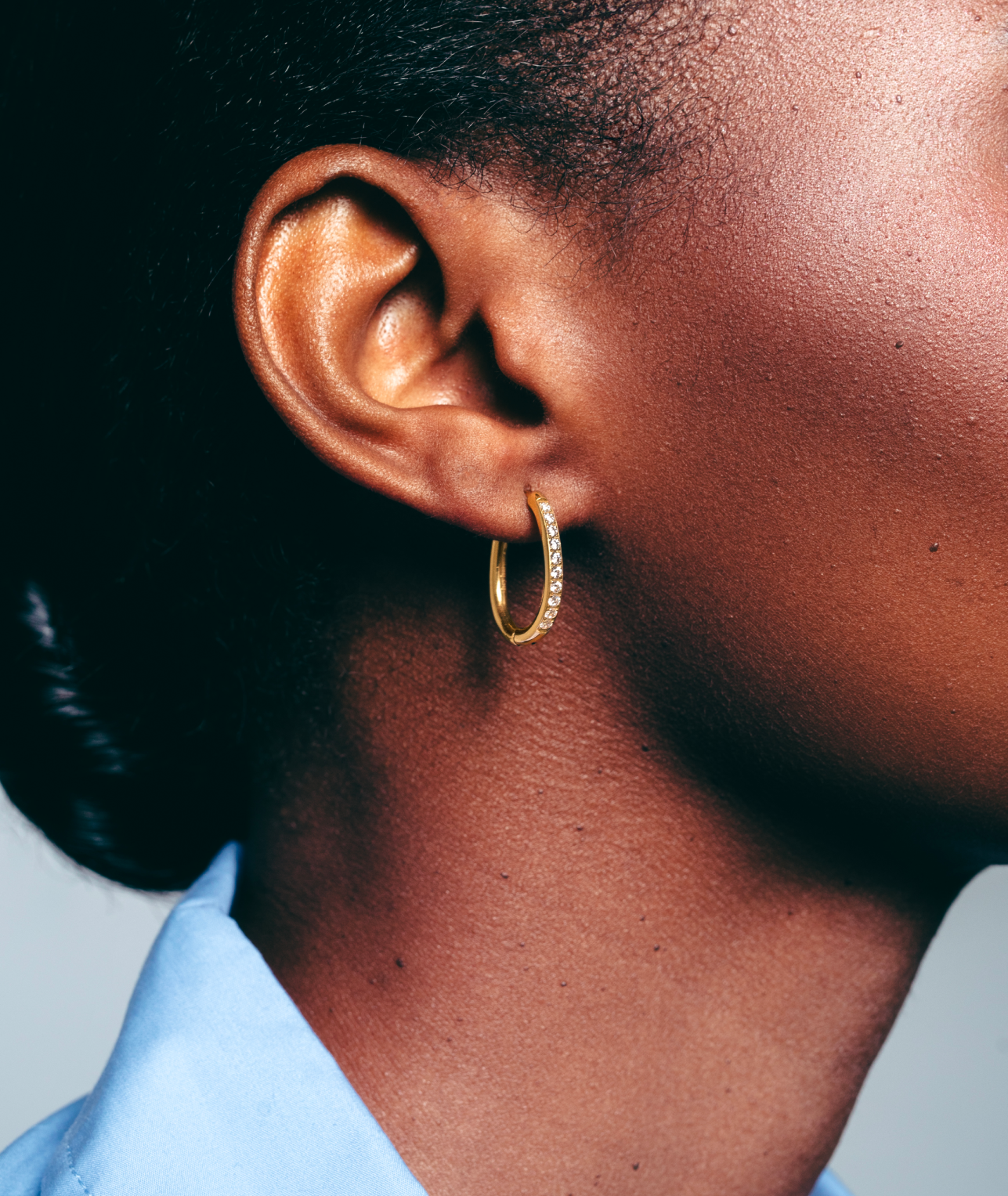 Crystal Hoop Earrings