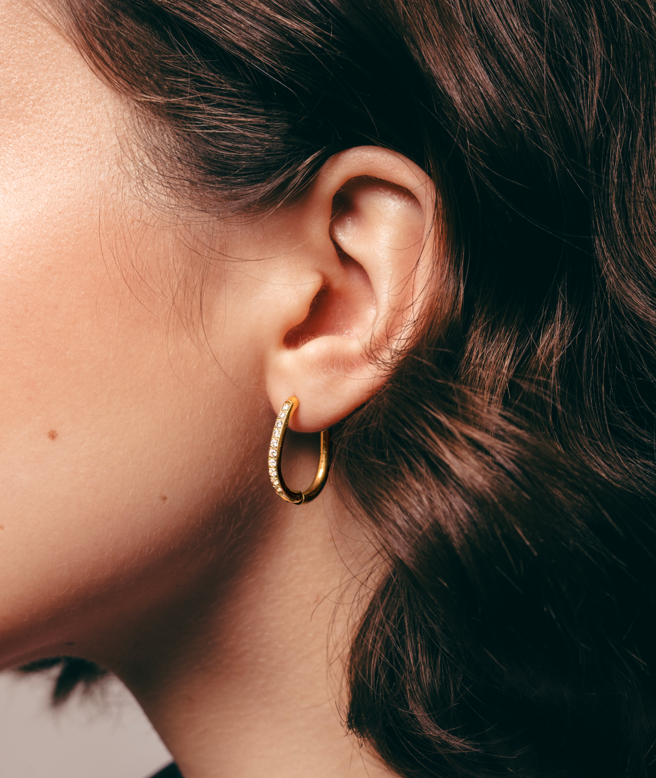 Crystal Hoop Earrings