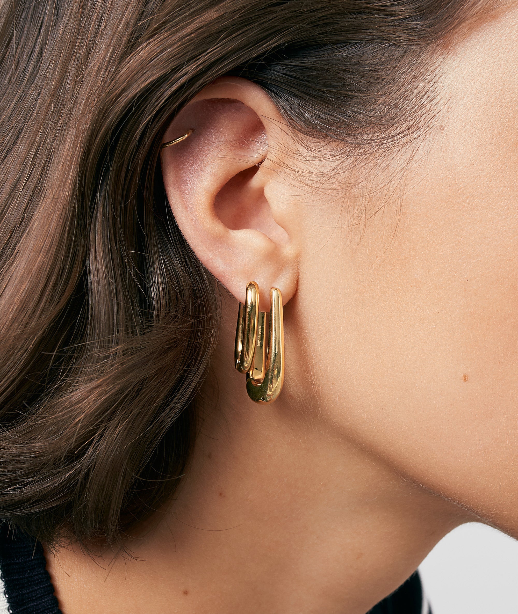 September Long Oval Earrings