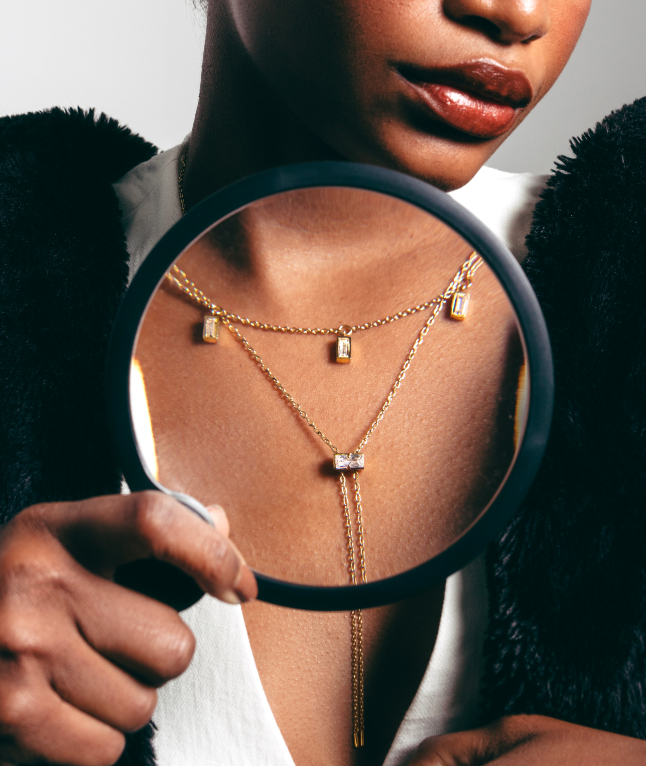 Crystal Gumdrop Necklace