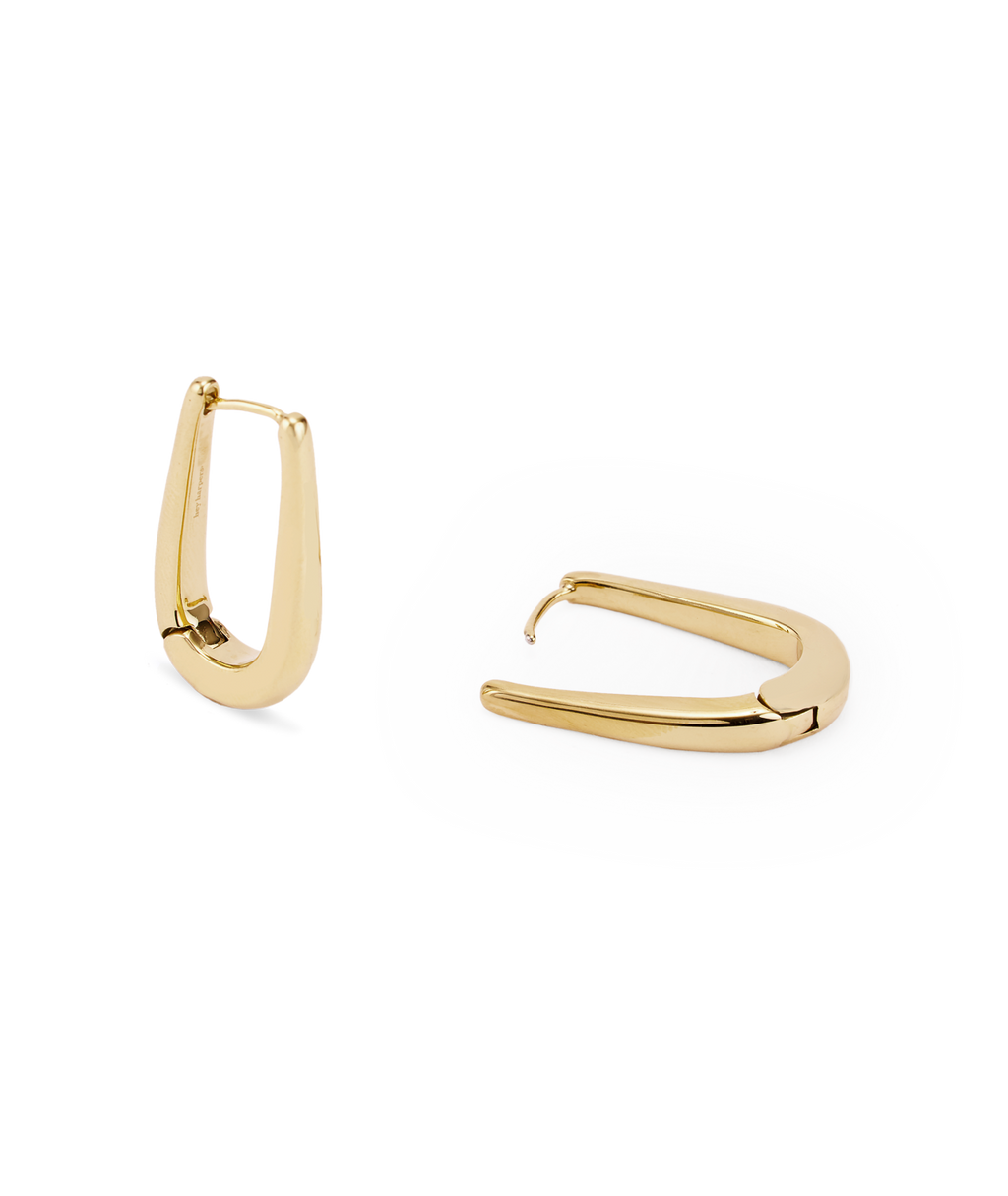 September Long Oval Earrings