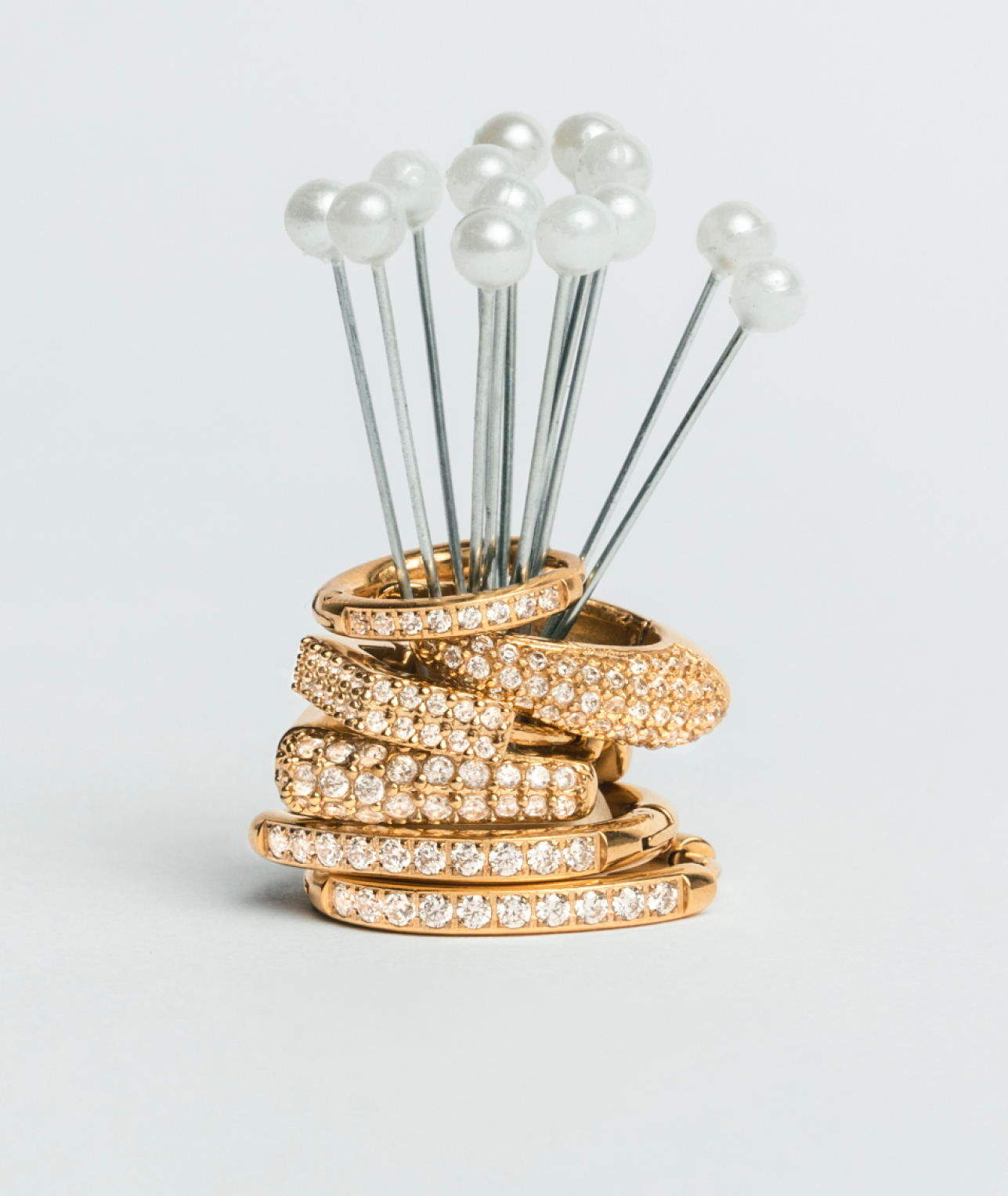 Crystal Huggie Hoop Earrings